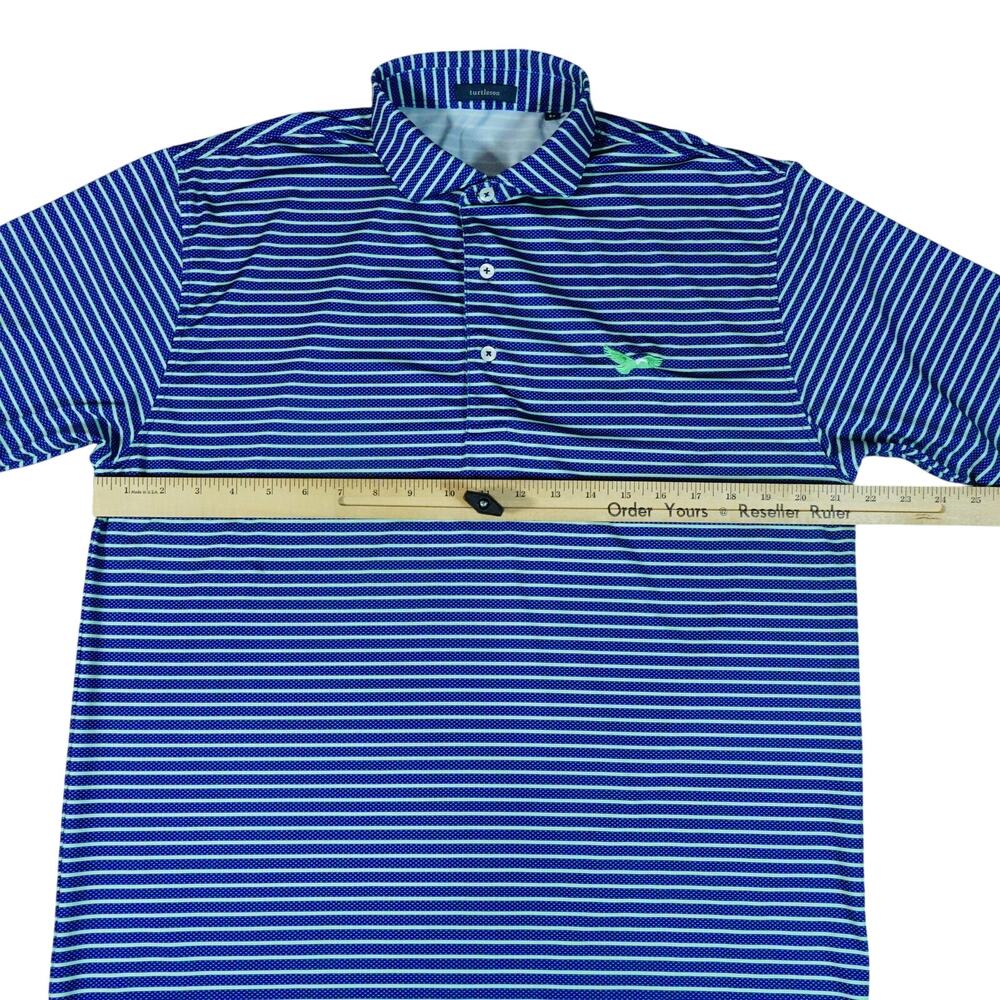 Turtleson Performance Blue Striped Eagle Logo Gol… - image 4